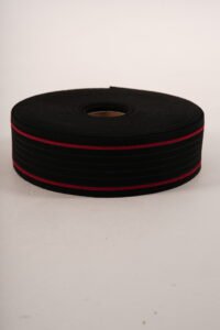 6cm Misinalı Kumaş (Siyah-Kırmızı)